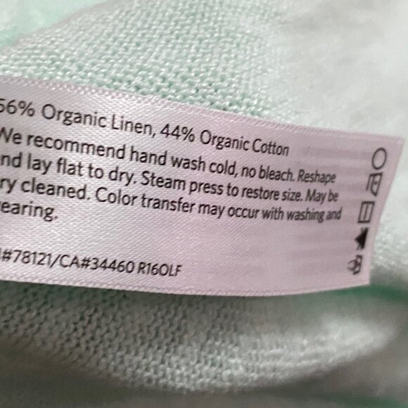 (3) Eileen Fisher Boho Minimalist Org. Linen Cotton Longline Cardigan Sweater M - Picture 6 of 6